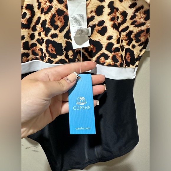 BRAND NEW NTW Cupshe cheetah print Bathing suit - Picture 5 of 5